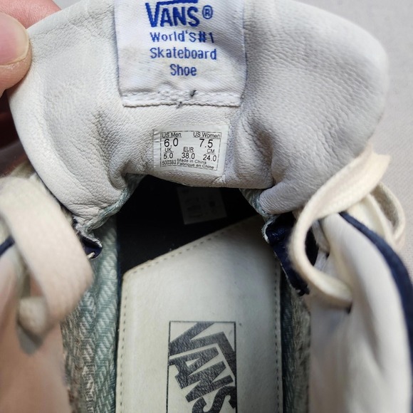 Vans Vault Mens 6 Blue OG SK8 Hi Gore Tex GTX Checker Premium Skater 500383 main image 4